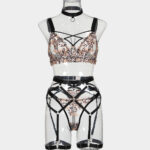 Leopard Embroidery Steel Ring Push Up Sexy Underwear Sexy Suit - Image 4