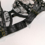 High-grade Underwear Embroidery Gathering Temptation Four-piece Set - Image 9