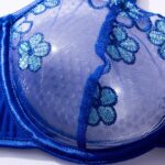 Net Yarn Flowers Embroidery Garter Four-piece Underwear Suit - Image 5