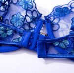 Net Yarn Flowers Embroidery Garter Four-piece Underwear Suit - Image 6