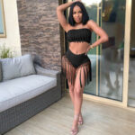 Euramerican Women's Fashion Sexy High Waist Tassel Two - Image 2