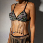 Crystal fringed metal bra - Image 4