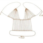 Cross-border Exaggerated Rhinestone Long Tassel Belly Dance Nightclub Sexy Dress Body Chain Suit - Image 2