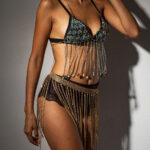 Crystal fringed metal bra - Image 5