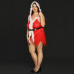 Plus Size Red Christmas Costume - Image 2