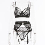 Underwear Three-piece Mesh And Sexy Girdle - Image 2
