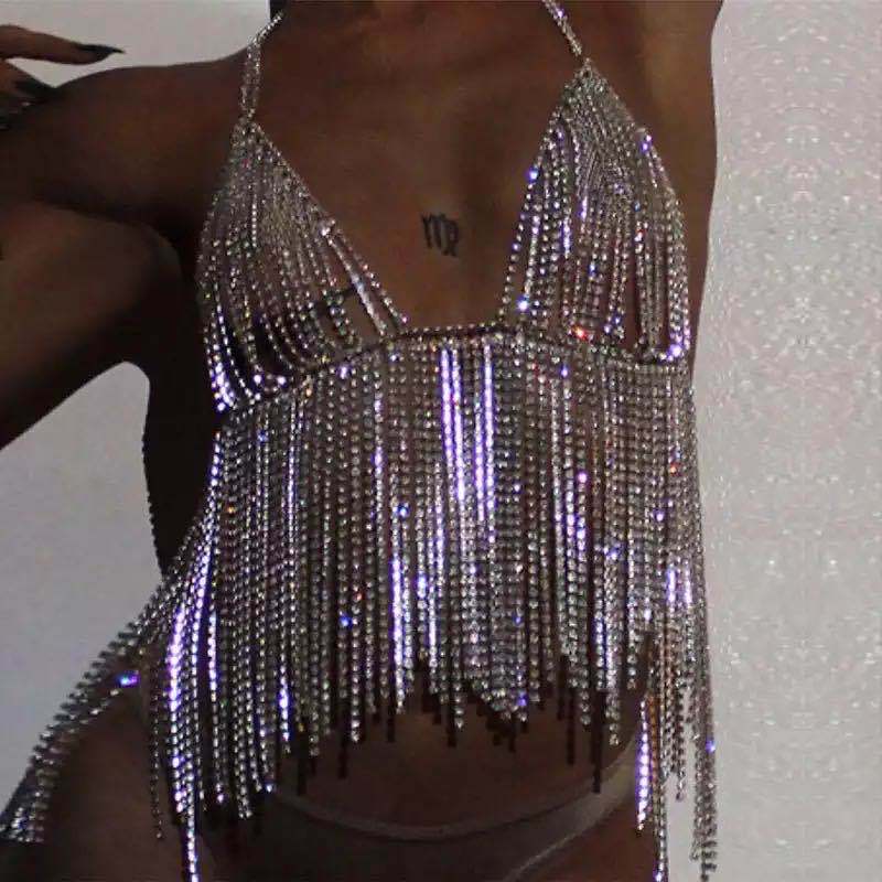 8e0b475d-a2e9-4dcc-9ae7-9087b71ca38d.jpg New Nightclub Carnival Accessories Full Diamond Sling - Image 1