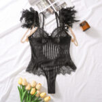 U-shaped Backless Feather Body-shaping Corsets - Image 5