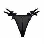 Chain V Pants Sexy Black Panties Women's Metal Thong - Image 7