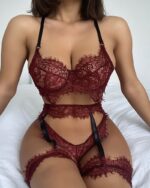 Sexy Lace Embroidered Lace Sexy Lingerie - Image 2