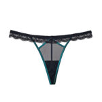 Ladies Nylon Low Waist Hot Lace Trim Thong - Image 2